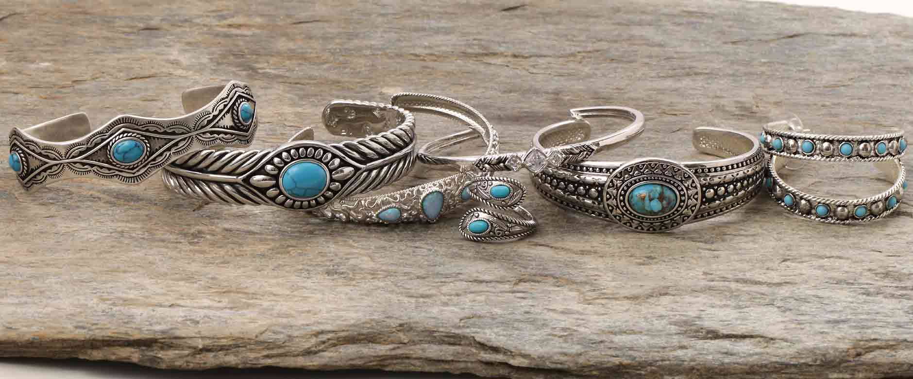 Montana Silversmiths Blue Spring Turquoise Cuff Bracelet