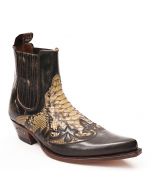 Sendra Boots 9396P Denver Tierra Python Bottine Western Homme  peau serpant