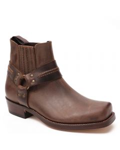 Biker Ankle Boots 5049 - Square Toe- brown- Sancho Abarca  Boots
