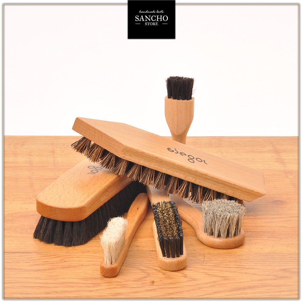 Cngstar Wooden Shoe Polish Applicator Brush Leather Polishing Oil Brush Cleaning Tools 