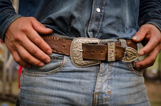 Leather belt and western belt